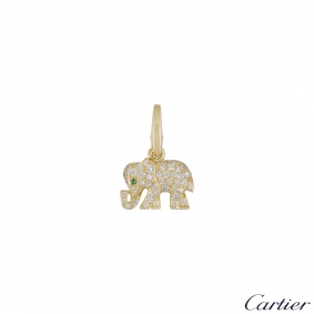 Cartier Yellow Gold Diamond Elephant Charm Cartier Yellow Gold Diamond Elephant Charm